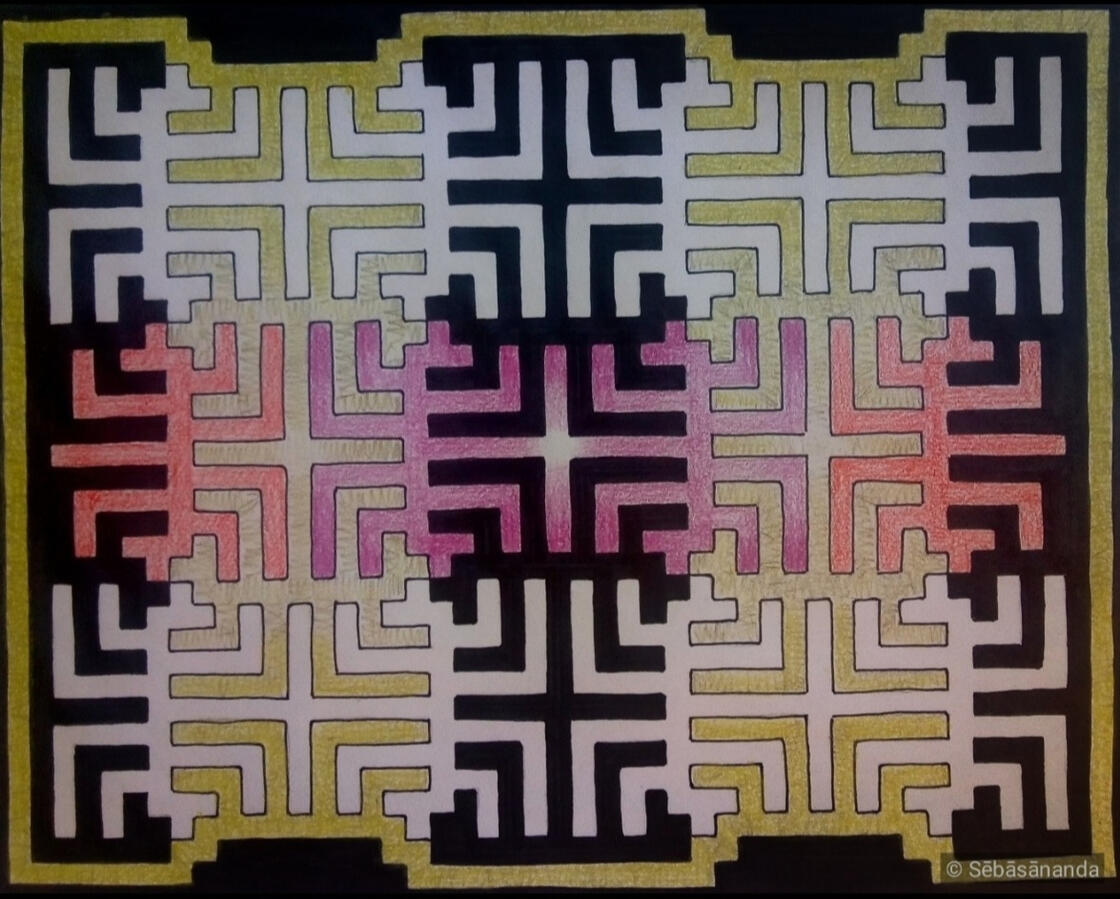 Bindu Pencil and marker on paper, a4 2020