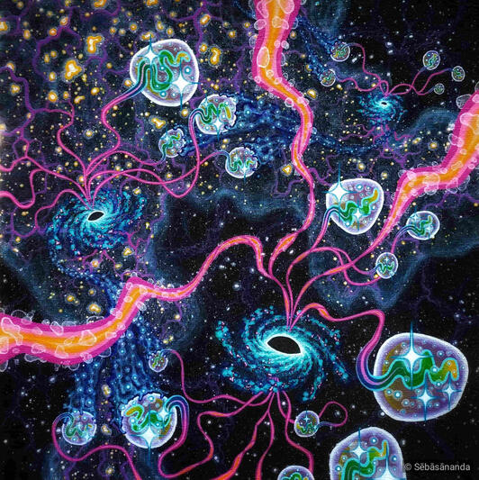 States of aggregation Acrylic on panel, 25 x 25 cm 2024