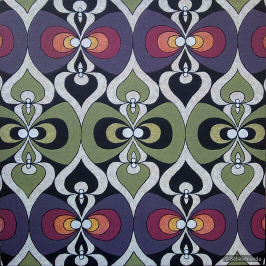 Gate gate Acrylic on panel, 25 x 25 cm 2022