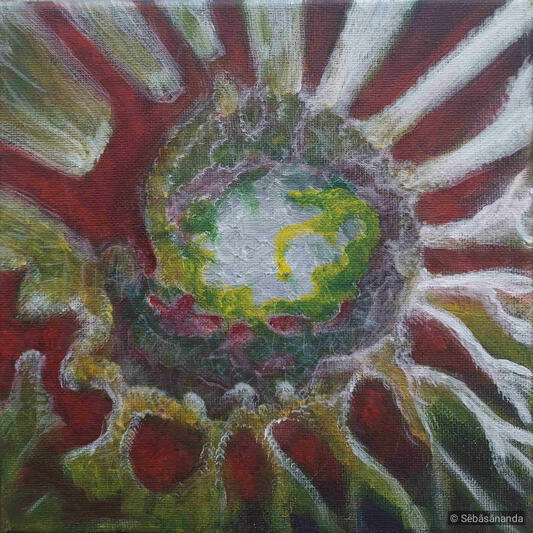 Trail back Acrylic on canvas, 20 x 20 cm 2021