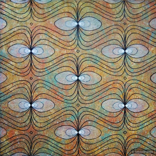 Ipu Acrylic on panel, 25 x 25 cm 2022