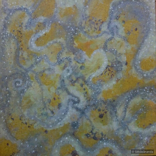 Star map Acrylic on panel, 25 x 25 cm 2022