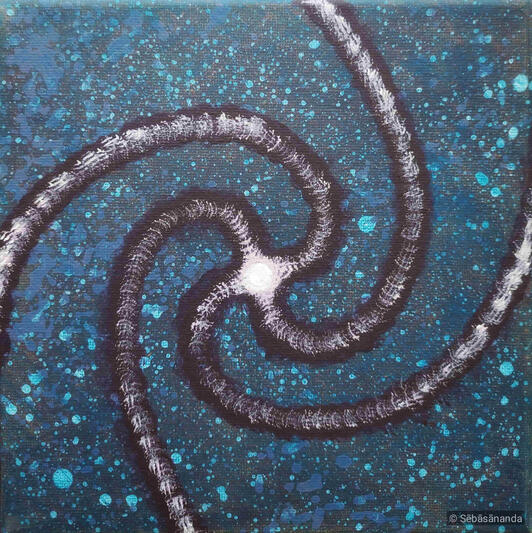One-pointedness Acrylic on canvas, 20 x 20 cm 2021
