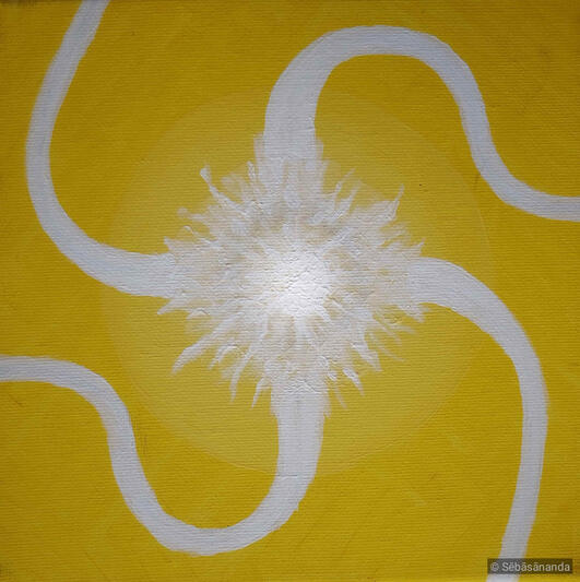 Blissful one Acrylic on canvas, 20 x 20 cm 2021