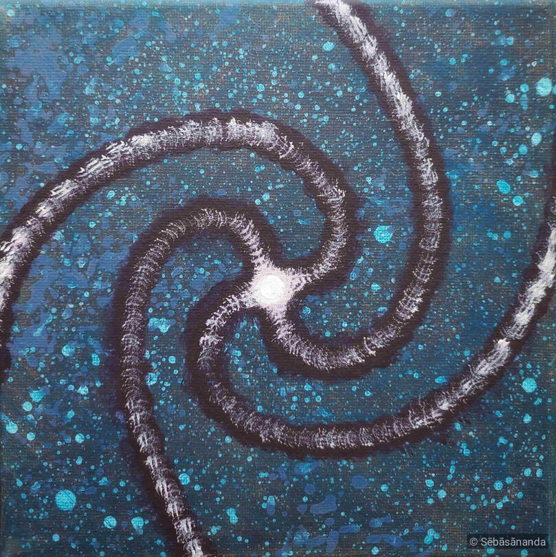 One-pointedness Acrylic on canvas, 20 x 20 cm 2021