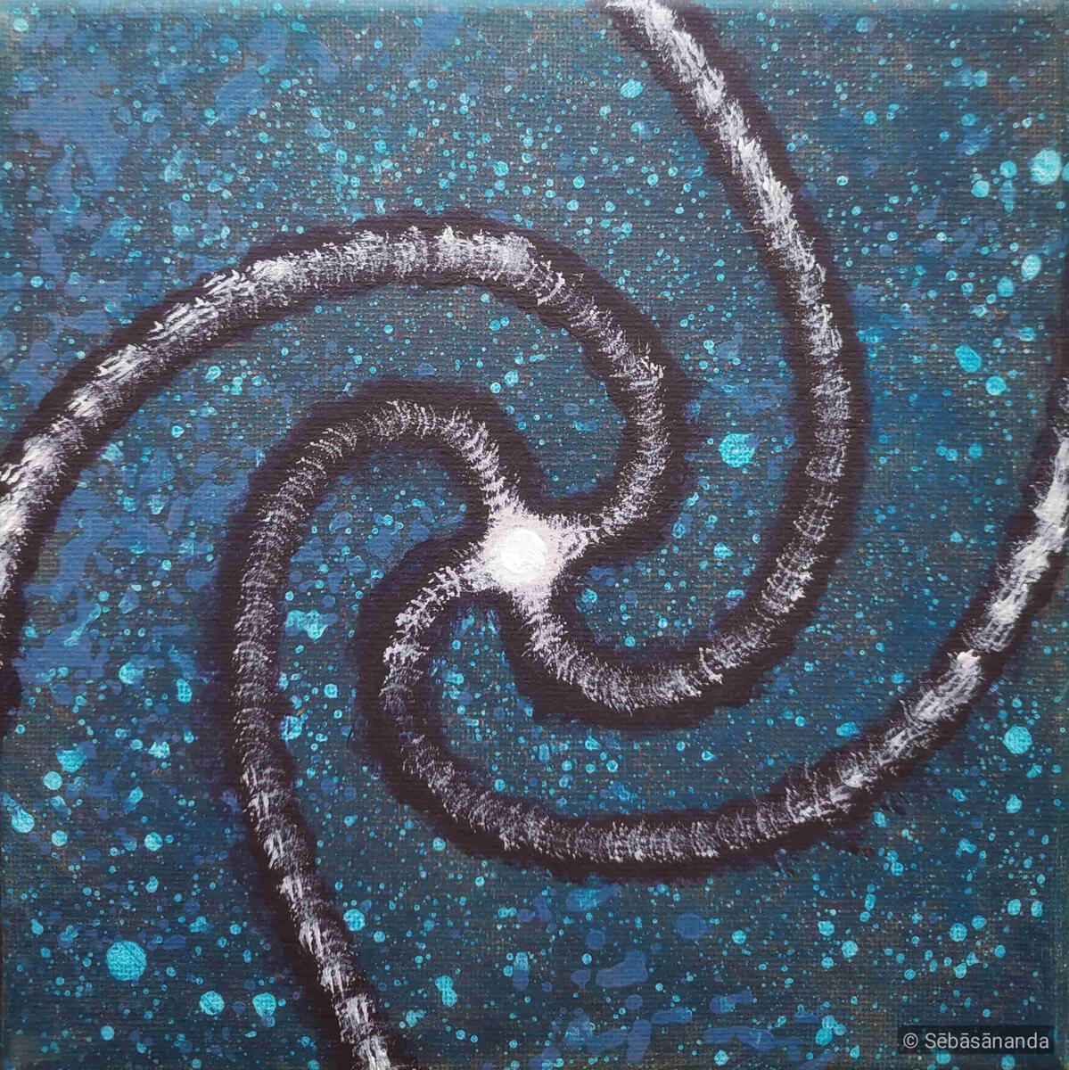 One-pointedness Acrylic on canvas, 20 x 20 cm 2021