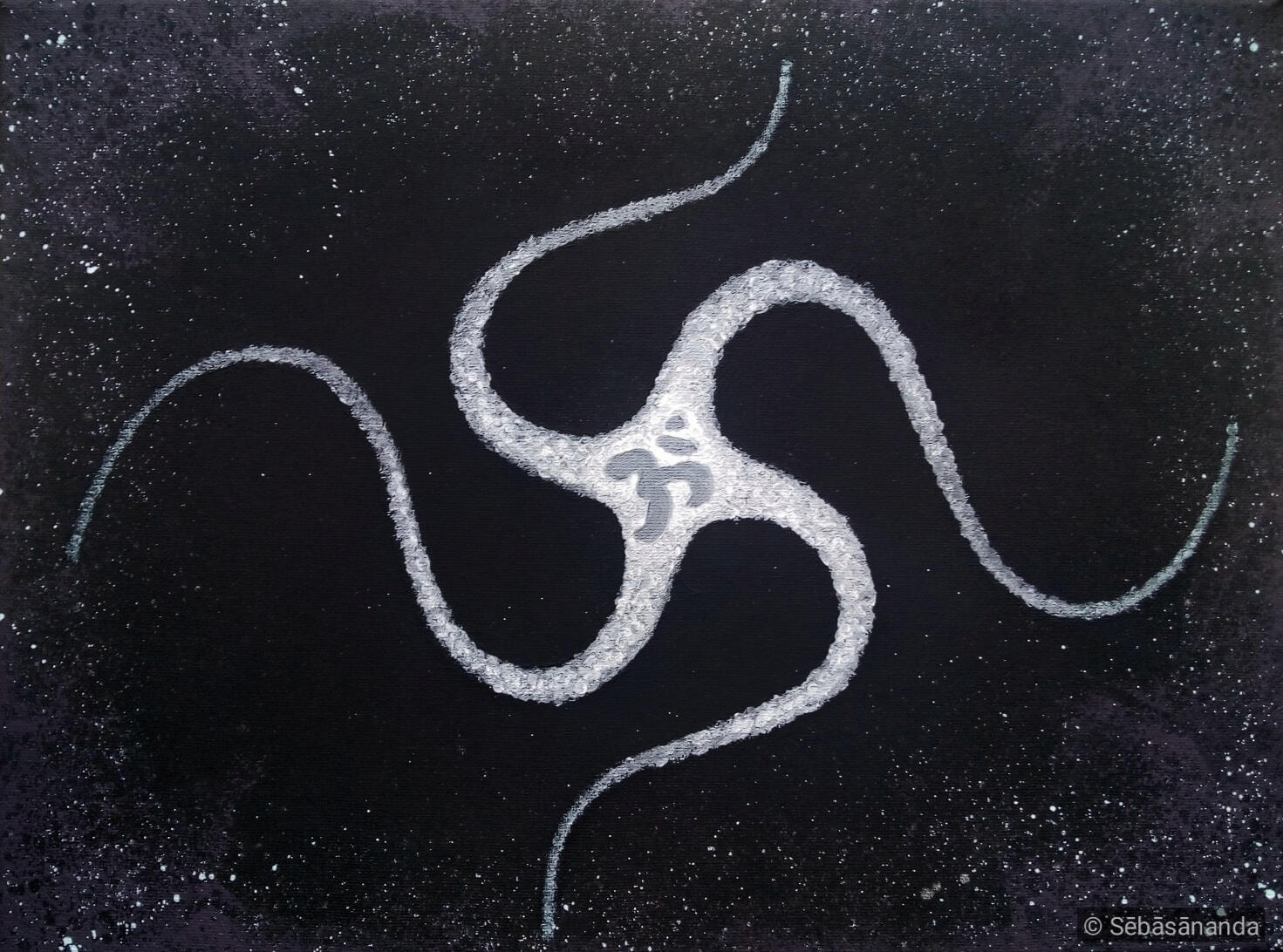 Tathastu 1/100 Acrylic on canvas, 40 x 30 cm 2021
