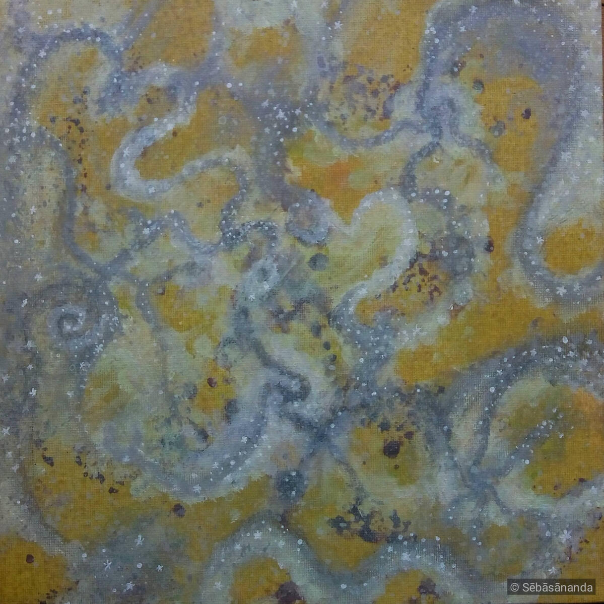 Star map Acrylic on panel, 25 x 25 cm 2022
