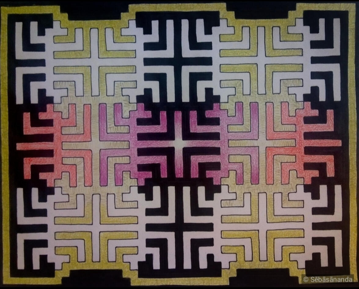 Bindu Pencil and marker on paper, a4 2020